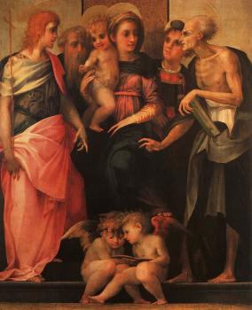 羅素 菲倫蒂諾 Madonna Enthroned with Four Saints